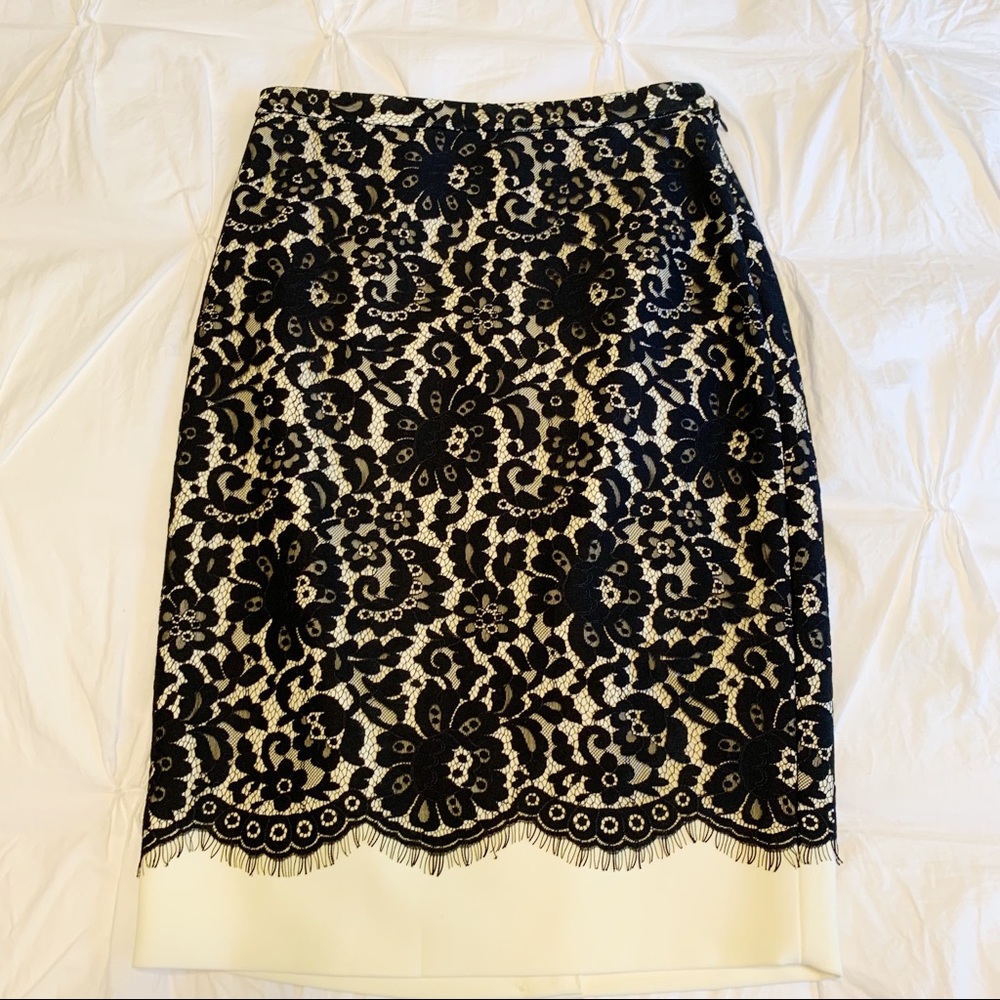 The Limited Scandal Collection Lace Pencil Skirt